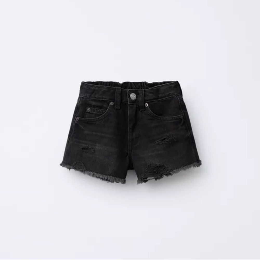Black Denim Women Shorts